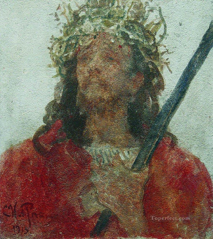 いばらの冠をかぶったイエス 1913年 イリヤ・レーピン油絵